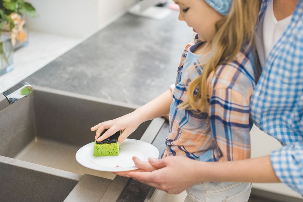 Montessori interação pai-filho jogar casa simulação jogo de